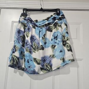 Tulle Floral Blue and White Women's Skirt Size Medium